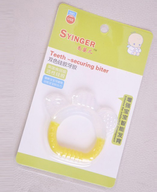 尚嬰兒雙色硅膠牙膠