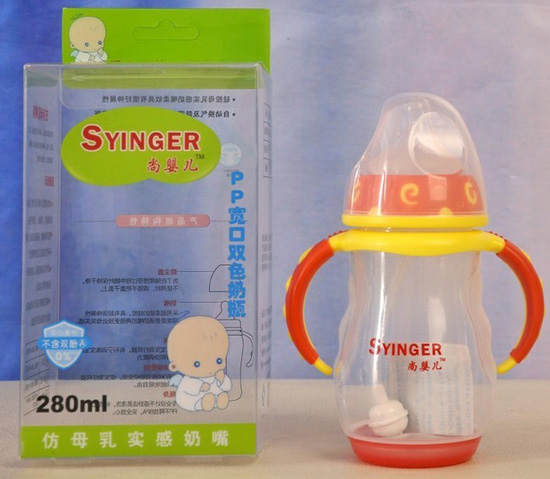 尚嬰兒PP雙色感溫奶瓶280ml