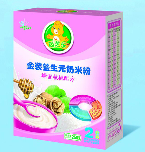 因芝樂金裝益生元蜂蜜核桃奶米粉