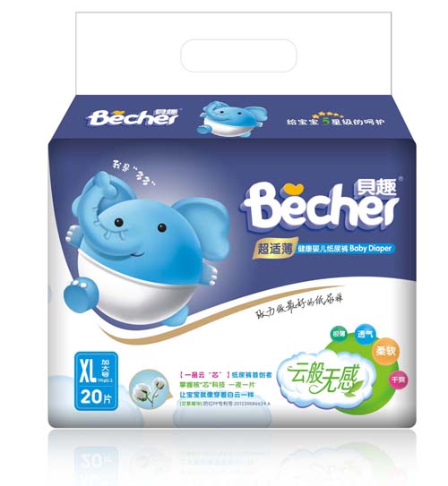 貝趣健康嬰兒紙尿褲XL碼