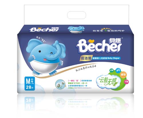 貝趣健康嬰兒紙尿褲M碼