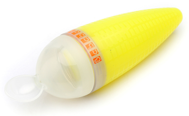 巴巴貝爾黃色玉米型硅膠米糊瓶