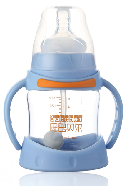 巴巴貝爾魔術(shù)防摔玻璃寬口自動奶瓶150ML