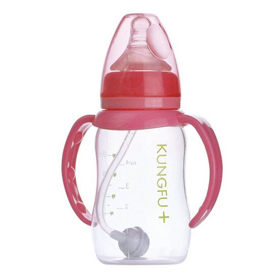 功夫?qū)氊怭P標(biāo)口弧形自動(dòng)小奶瓶