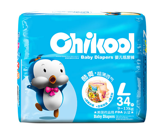 奇酷藍(lán)品鵝紙尿褲L34片