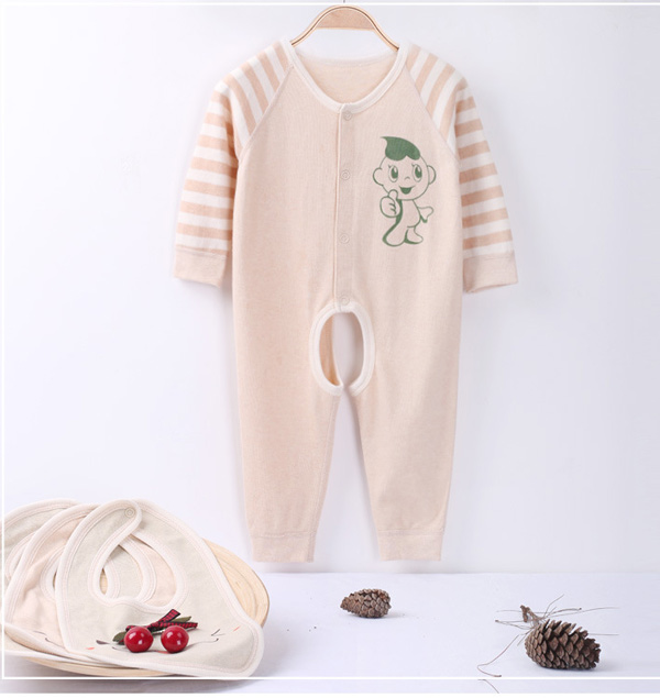 星語伊夏季彩棉嬰幼兒連身衣服爬服