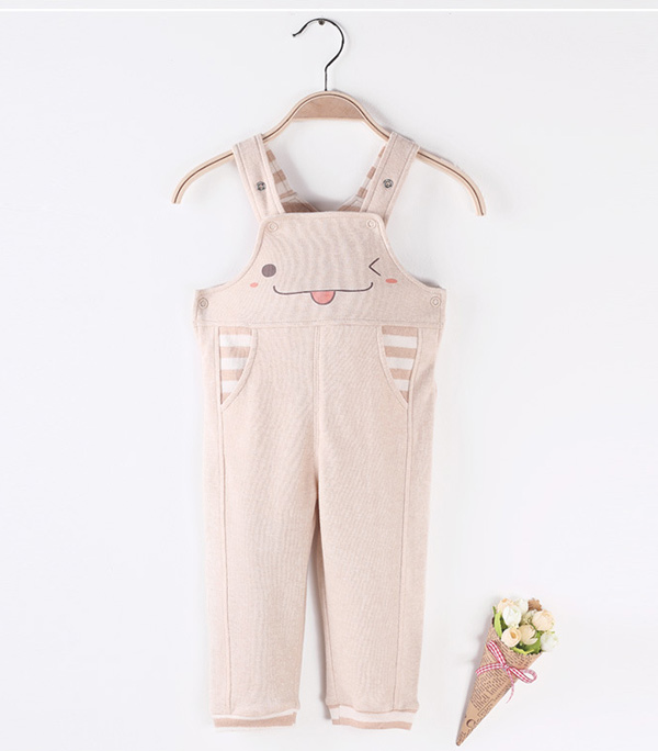 星語伊寶寶背帶褲韓版嬰幼童夏卡通無袖中性長褲