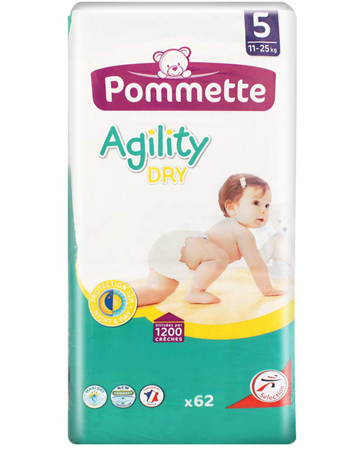 寶美特超薄干爽尿褲5段62片