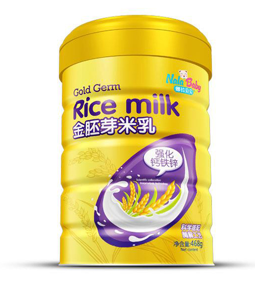 娜拉貝貝金胚芽強化鈣鐵鋅米乳468g