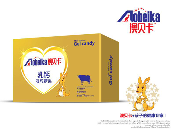 澳貝卡乳鈣凝膠糖果 盒裝