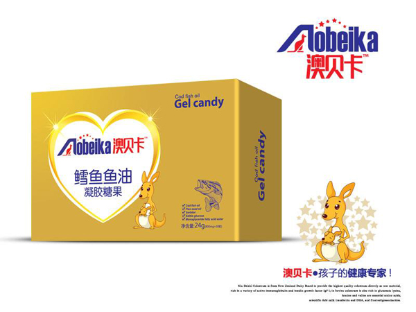 澳貝卡魚(yú)油凝膠糖果 盒裝