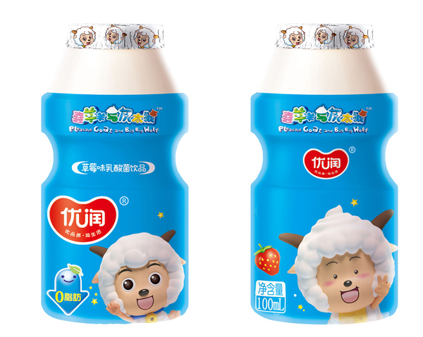 優(yōu)潤(rùn)草莓味乳酸菌飲品 瓶裝