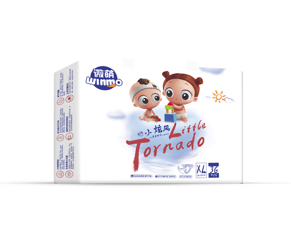 微萌小旋風(fēng)嬰兒薄柔瞬吸紙尿褲XL36