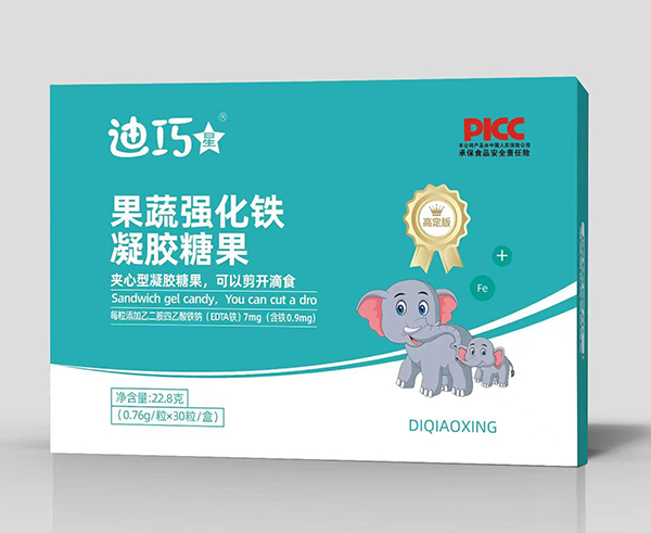 迪巧星果蔬強(qiáng)化鐵凝膠糖果