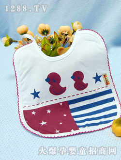 安嬰寶國旗圖案嬰兒口水巾