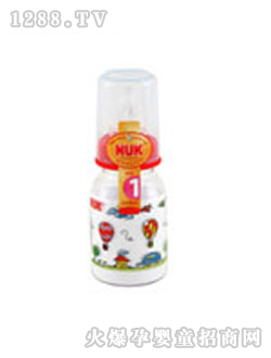 NUK PC彩色卡通奶瓶125M （帶1號(hào)仿真通氣奶嘴）