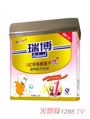 瑞博金裝紅棗核桃蓮子營養(yǎng)配方米粉