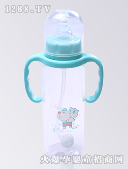 PP直身帶柄自動(dòng)奶瓶240ML