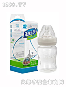 樂(lè)樂(lè)寶貝6安寬口PP奶瓶