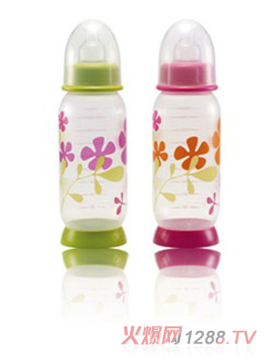 BEABA標準口徑PP嬰兒奶瓶（花的主題）260ml