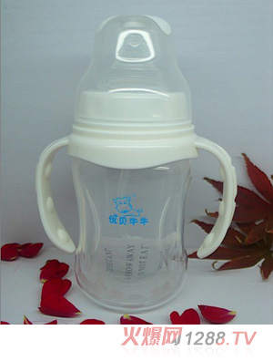 優(yōu)貝牛牛升級版寬口徑PP奶瓶180ml