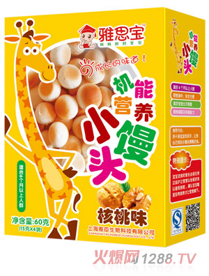 雅思寶核桃味機(jī)能營(yíng)養(yǎng)小饅頭
