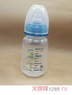 嬰兒直身藍(lán)色PP奶瓶120ML