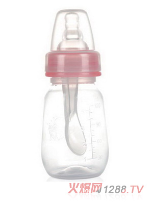 貝貝標準口徑PP120ml帶勺奶瓶