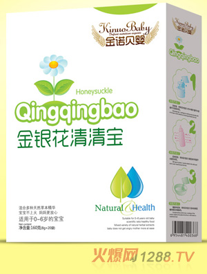 金諾貝嬰金銀花清清寶盒裝
