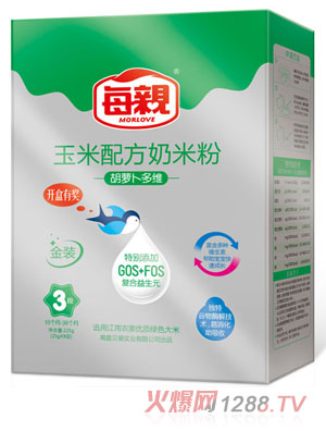 每親胡蘿卜多維玉米配方奶米粉3段