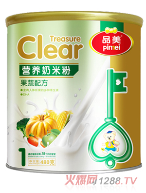 品美果蔬配方奶米粉1段