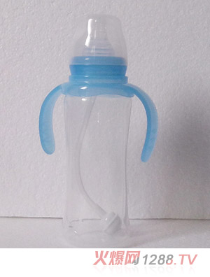 藍天寶貝LP02標(biāo)口螺旋錐型PP奶瓶
