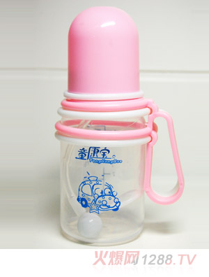 童康寶嬰幼兒PP帶柄小奶瓶125ml