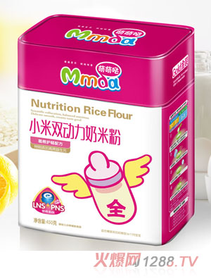 萌萌噠450克方鐵聽葛根護(hù)暢小米奶米粉