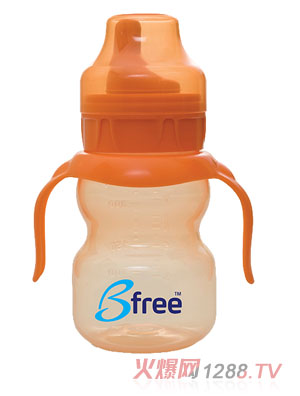 Bfree橙色雙柄易把握簡易學飲杯200ml