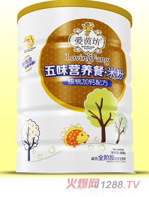 愛茵坊核桃加鈣五味營(yíng)養(yǎng)餐米粉鐵聽