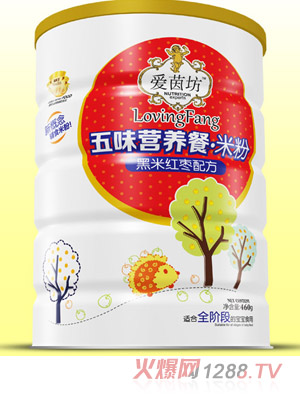 愛茵坊黑米紅棗五味營(yíng)養(yǎng)餐米粉鐵聽