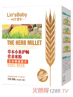 林氏寶貝五谷燕麥草本小米護(hù)暢米粉盒裝