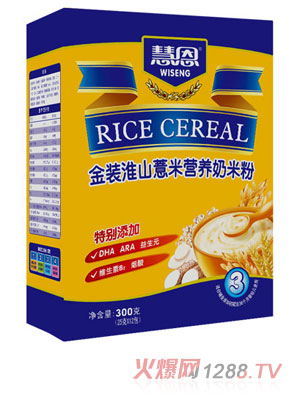 慧恩300克金裝淮山薏米營(yíng)養(yǎng)奶米粉