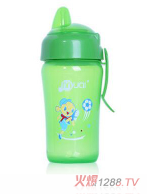 母愛活力寶寶運(yùn)動(dòng)鴨嘴學(xué)飲杯300ml 綠