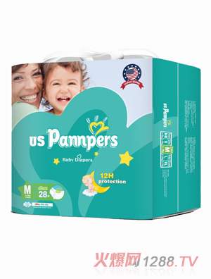 uspannpers歐氏全芯體大環(huán)腰紙尿褲小包M碼28片
