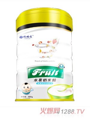 媽媽愛(ài)水果奶米粉-蘋果鈣鐵鋅配方 桶裝