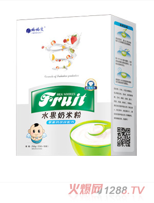 媽媽愛(ài)水果奶米粉-蘋果鈣鐵鋅配方 盒裝