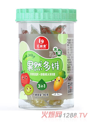 匯嬰寶果然多維蘋果胡蘿卜獼猴桃水果軟糖