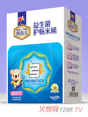熊孩兒益生菌護(hù)暢米?。ê醒b）