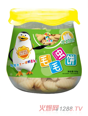 央央大風(fēng)車(chē)毛毛蟲(chóng)餅（牛奶味）