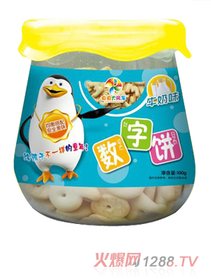 央央大風(fēng)車(chē)數(shù)字餅（牛奶味）
