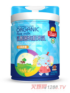 元咕隆咚乳酸菌有機米乳-水果多維