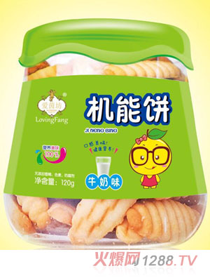 愛茵坊牛奶味香蕉味機能餅造型餅干小零食代理