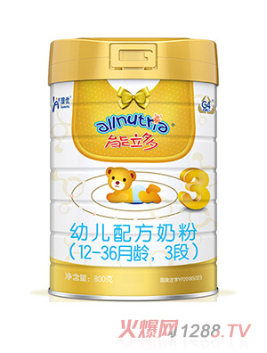 澳優(yōu)能立多幼兒配方奶粉（12-36月齡，3段）